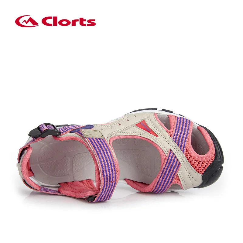 Clorts Sandals for Women PU Breathable Aqua Shoes for Hiking EVA Sport Outdoor Sandals Women Hiking Sneakers SD-202
