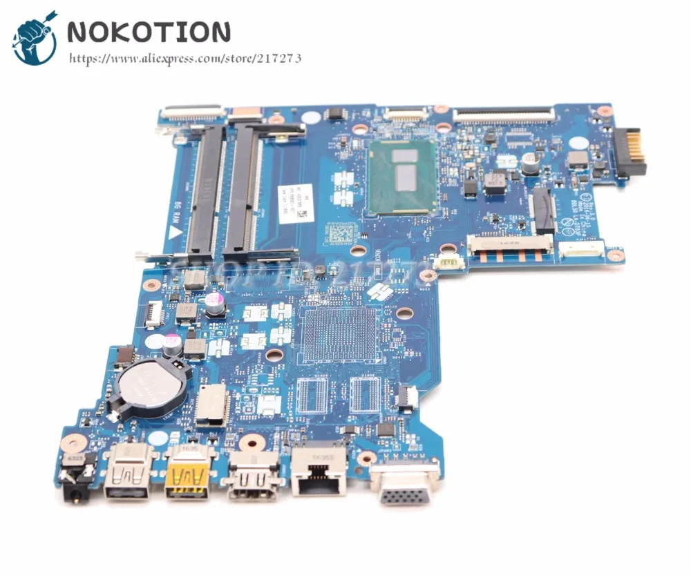 NOKOTION для ноутбука HP 15 AC 250 G5 AY AY005TX материнская плата 858583 601 001 BDL50 LA D703P CPU UMA