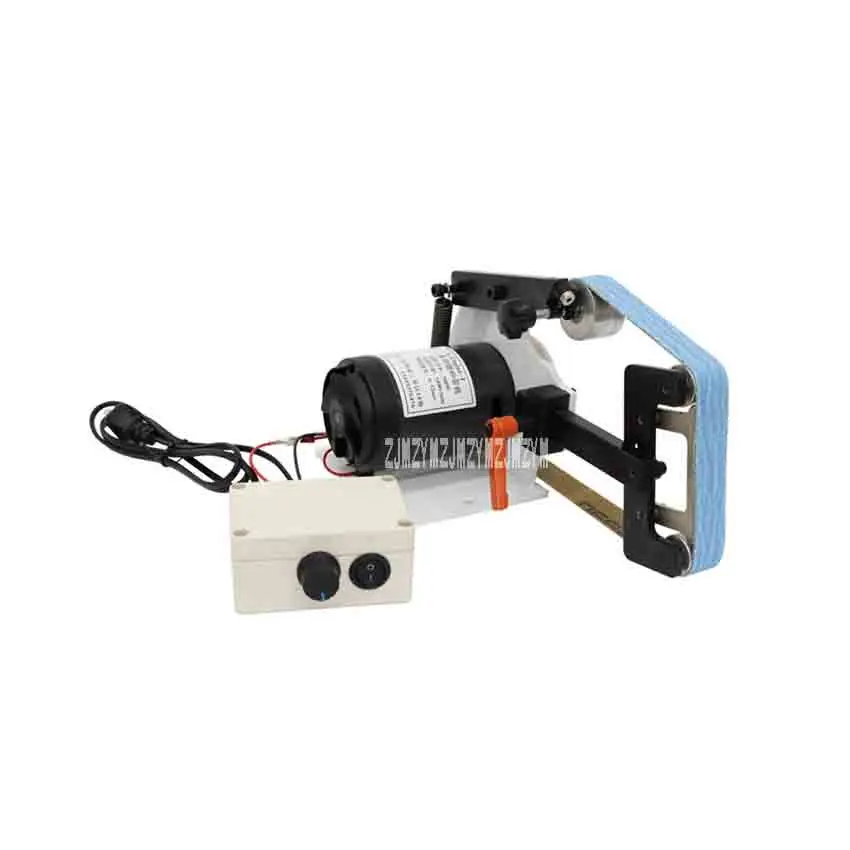 

GTmini-l Mini DIY Belt Sander Small Desktop Multi-functional Belt Machine Polisher Grinding Machine 220V 700W 0-32m/s (660*25mm)