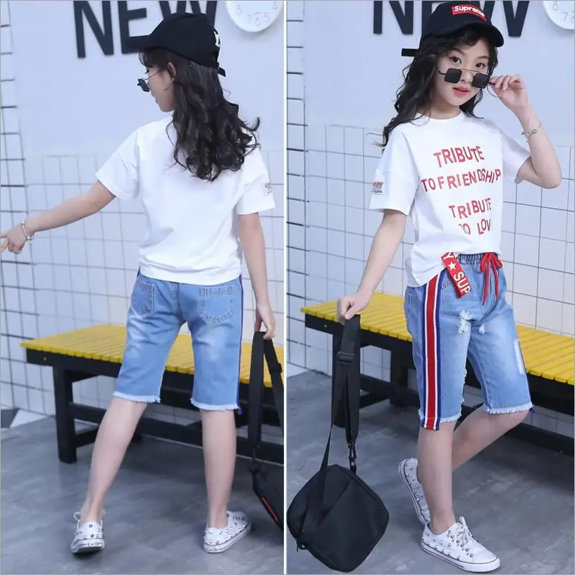 New Children Summer Set Boys Girls Fashion Print Short Sleeve T shirt