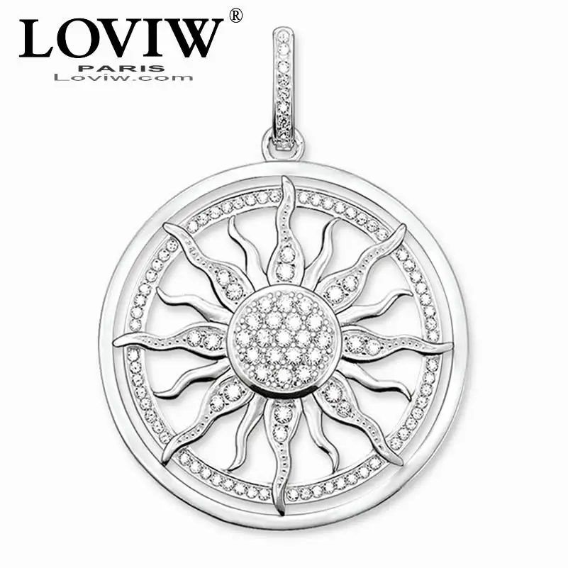 круглый серебряный кулон