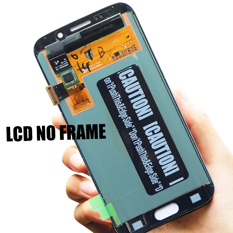 ORIGINAL SUPER AMOLED 5.1'' LCD with Frame for SAMSUNG Galaxy s6 edge Display G925 G925I G925F Touch Screen Digitizer