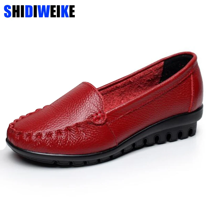 2018 Women Genuine Leather Shoes Casual slip-on Ballet Women Flats Cut Out Solid Moccasins Ladies Shoes Spring Summer size 35-43 2018 Women Genuine Leather Shoes Casual slip-on Ballet Women Flats Cut Out Solid Moccasins Ladies Shoes Spring Summer size 35-43