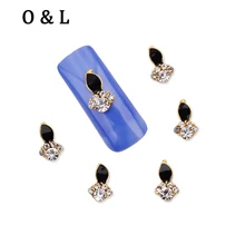 10pcs Flames Design 3d Alloy Nail Art Decoration Glitter Rhinestone Creative DIY Nail Beauty Manicure Tools