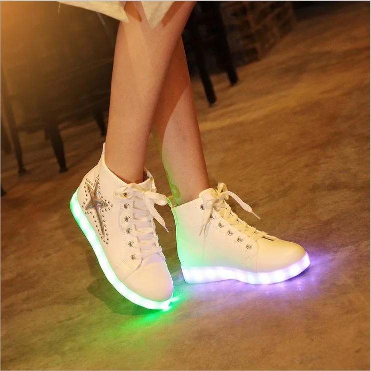 Aliexpress.com : Buy Women led light up shoes color high