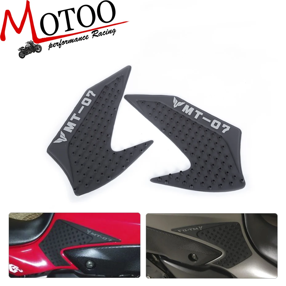Motoo Protector Anti slip Tank Pad Sticker Gas Knee Grip Traction Side 3M Decal For Yamaha MT-07 MT07 MT 07 2013 2014 2015 2016 |