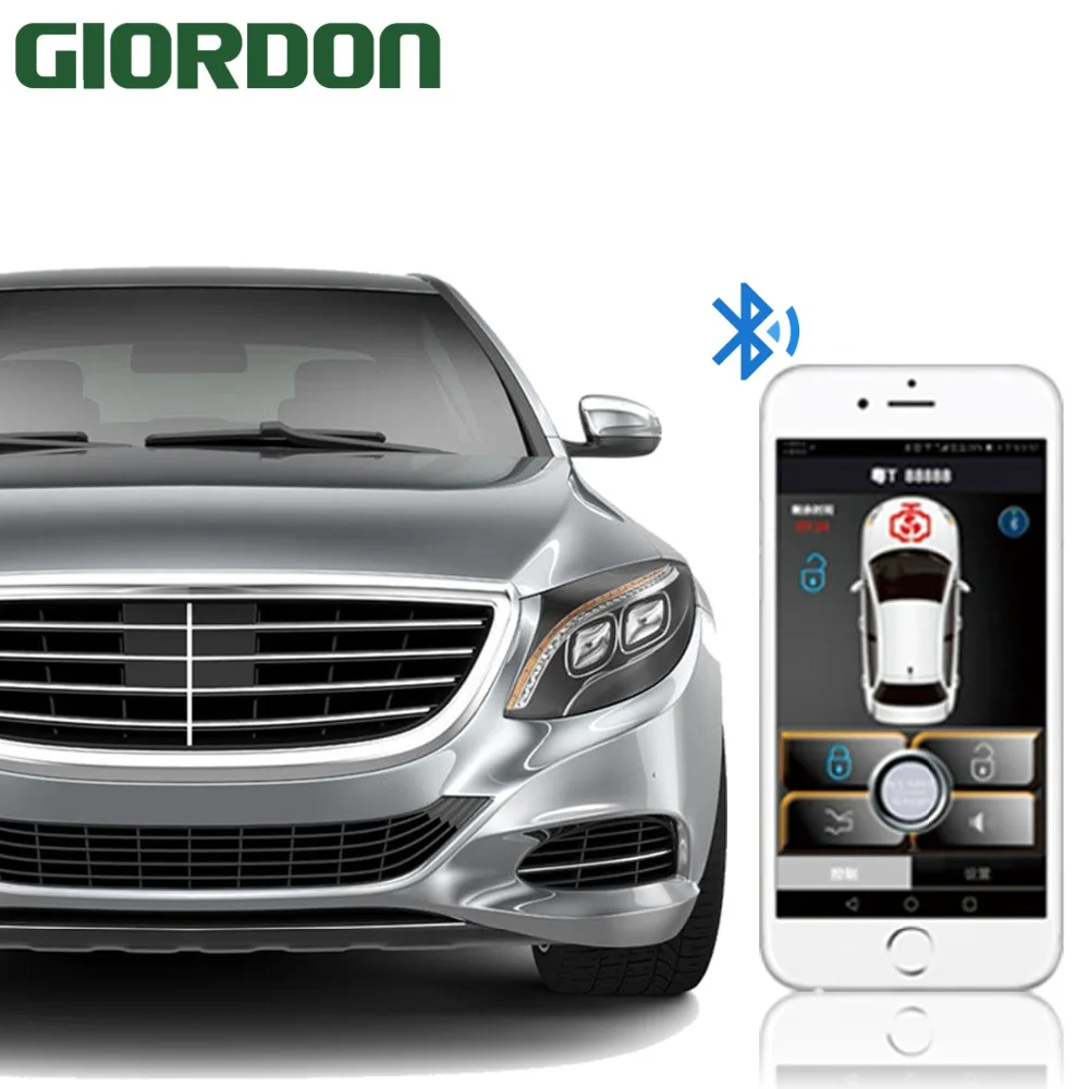 

Smart Key Car Alarm System With Stop Push Mobile phone Android And IOS controls the security sensor Passive Keyless Entry 686A