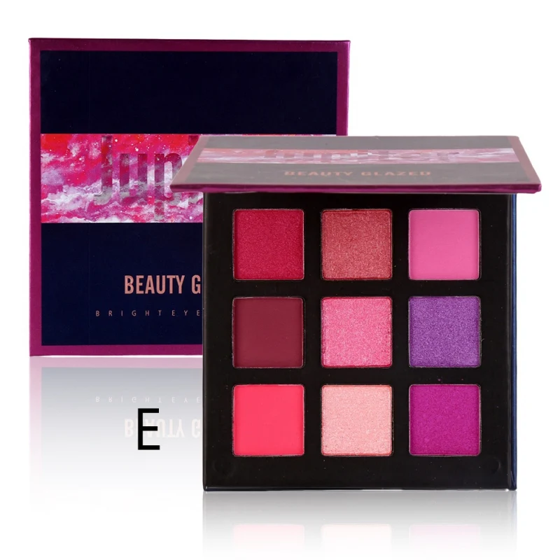 

BEAUTY GLAZED 9 Color Shimmer Matte Eyeshadow Makeup Palette Lasting Pigmented Eye Shadow Palette Cosmetics Dropshipping