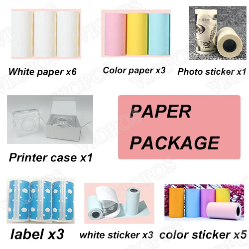 

Thermal Label Sticker Receipt Paper Printer case For M58D photo printer