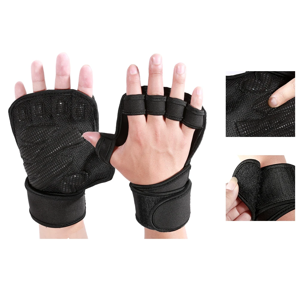 

Hand Grip Silicone Thicker Sponge Crossfit Gymnastics Guard Palm Protectors Glove Pull Up Bar Weight Lifting Glove Gym Gloves