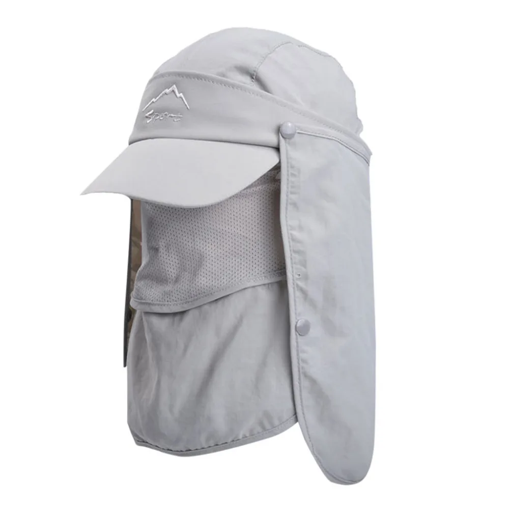 Летняя уличная шляпа от солнца защитная крышка Bucket Boonie однотонная Регулируемая