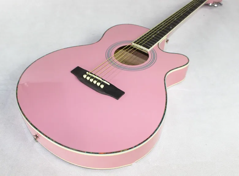 

Hot guitars 40-42 40 inch high quality Acoustic Guitar Rosewood Fingerboard guitarra with guitar strings