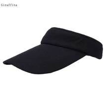 Модные регулируемые однотонные Для женщин летний солнцезащитный козырек шапки на открытом воздухе шары для гольфа, тенниса Бейсбол шапки Открытый Топ окружности головы 56-60 см(регулируется