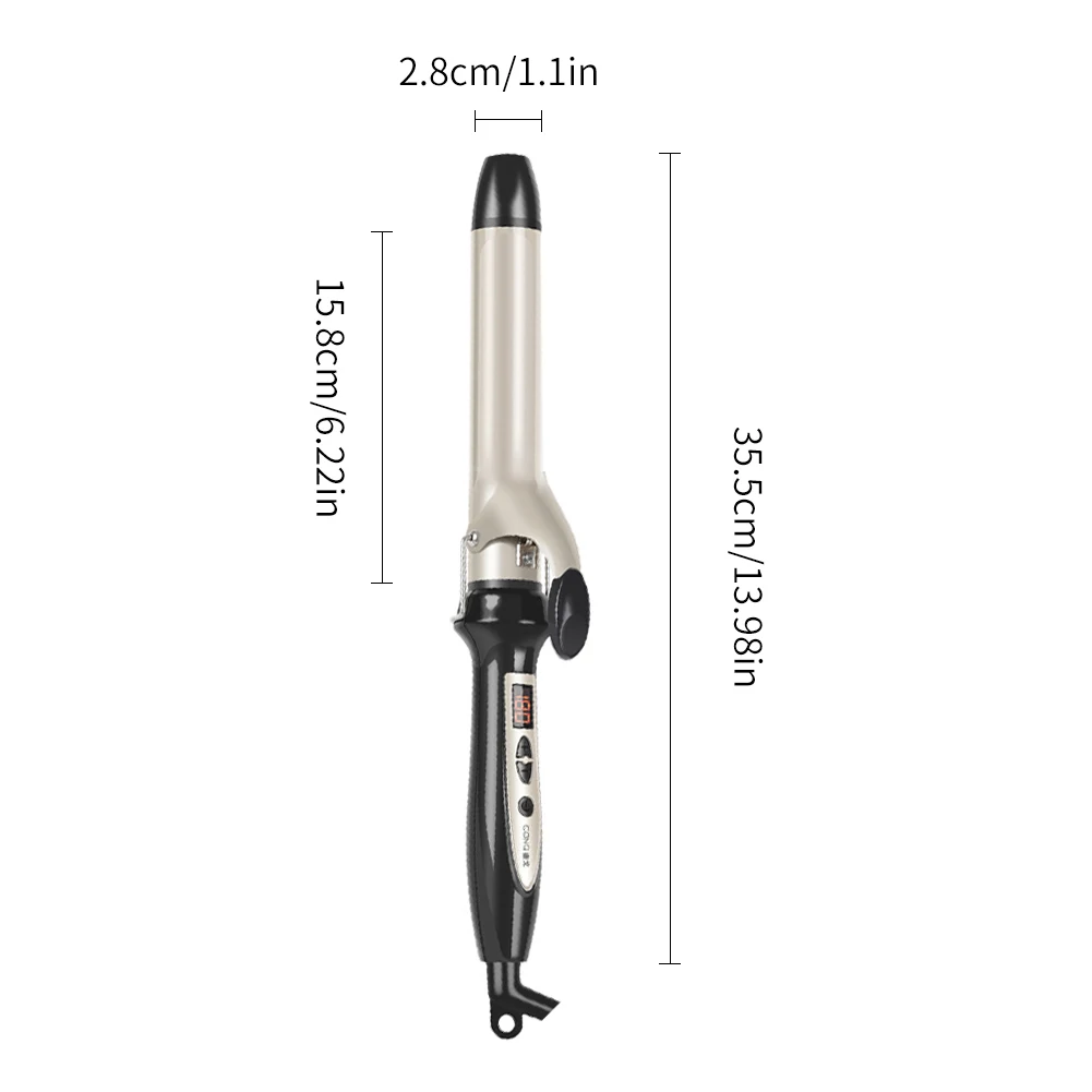 28-32mm Ceramic LCD Single Tube Hair Curling Professional Hair Curlers Lovely Hair Wave Styling Tools Electric Hair Curler