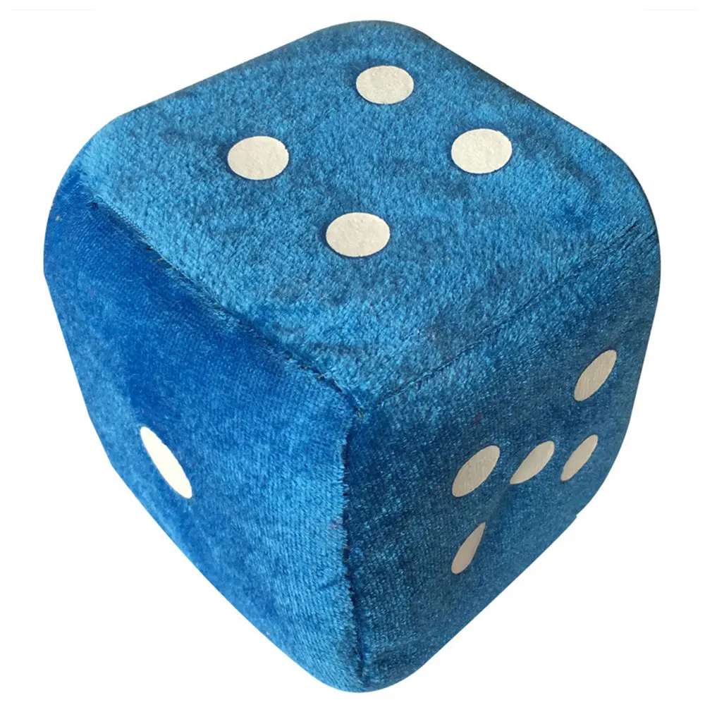 Vehemo 8cm Plush Dice Hanging Decor Car Plush Dice Car Styling Vehicle