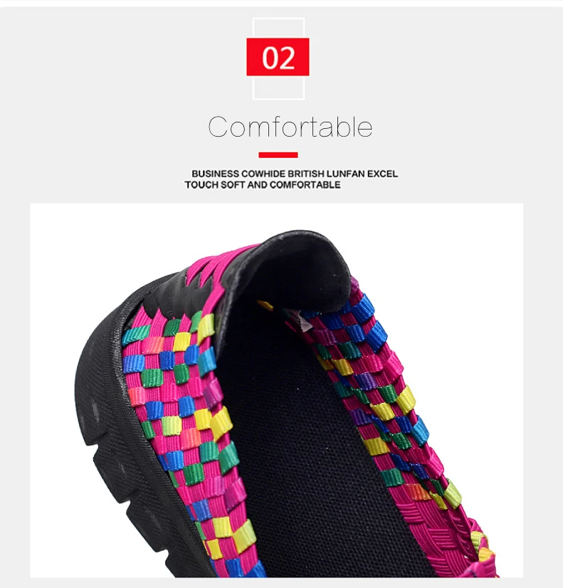 2019 Summer Women Woven Flats Shoes Ballerina Ballet Flats Ladies Slip on Loafers Female Footwear Flat Sneakers Shoes (5)