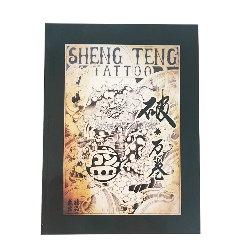 

Newest-Japanese-Traditional-TOP-Tattoo-Flash-Book-Buddha-Ganesh-KOI-Hannya A4 43Pages