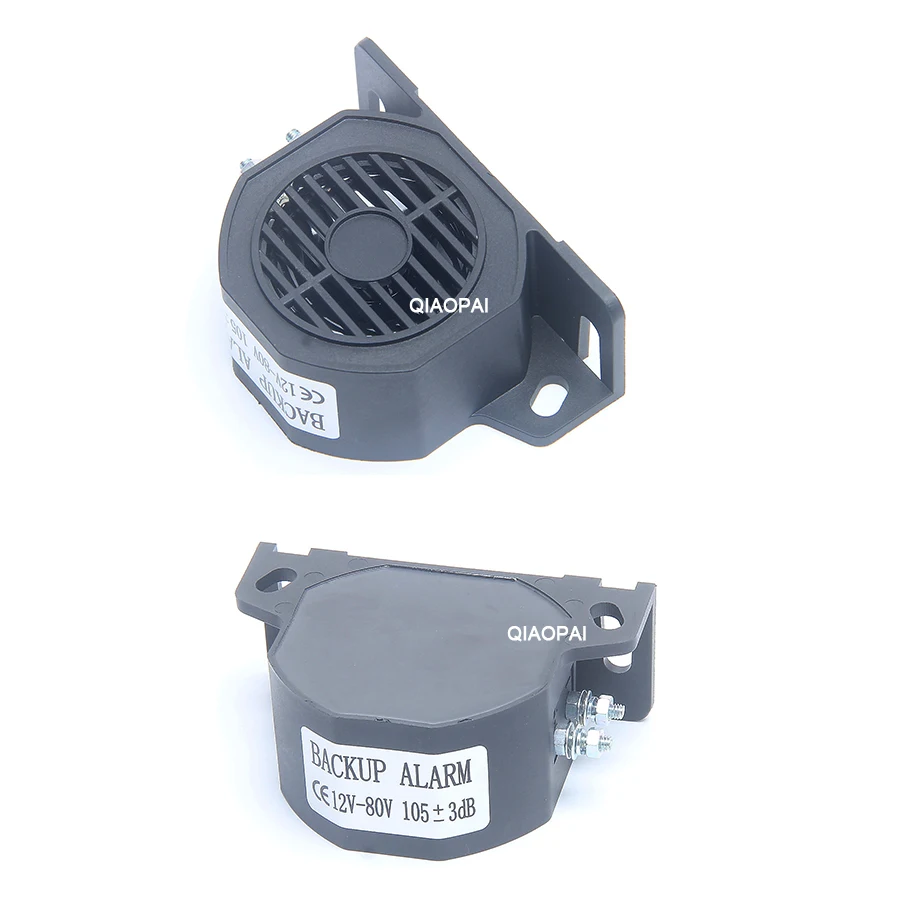Well quality backup reverse alarm horn waterproof safter reversing alarm 12-80v 105DB stable speaker CE truck trailer bus parts