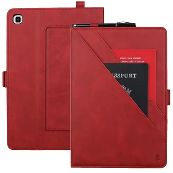 

For Samsung Tab A T515 Multifunction Pen Set Leather Case Flip Wallet Stand Smart Cover for Samsung Galaxy Tab A 10.1 2019 T510