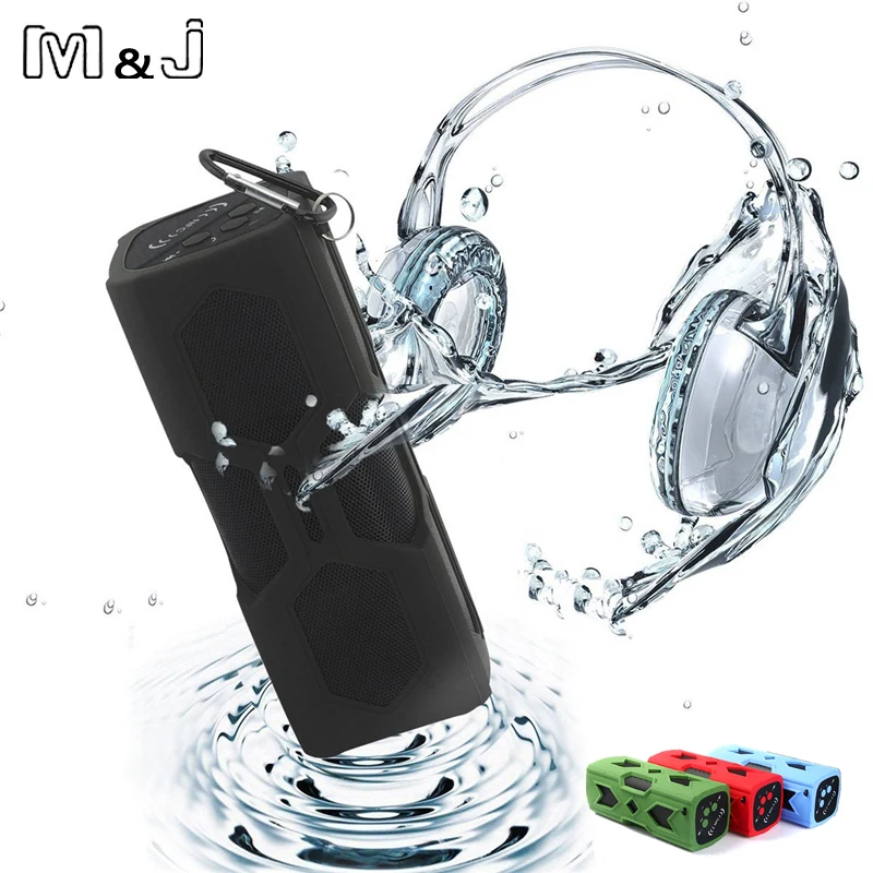 M & J NFC Портативная колонка Водонепроницаемая беспроводная Bluetooth звуковая панель