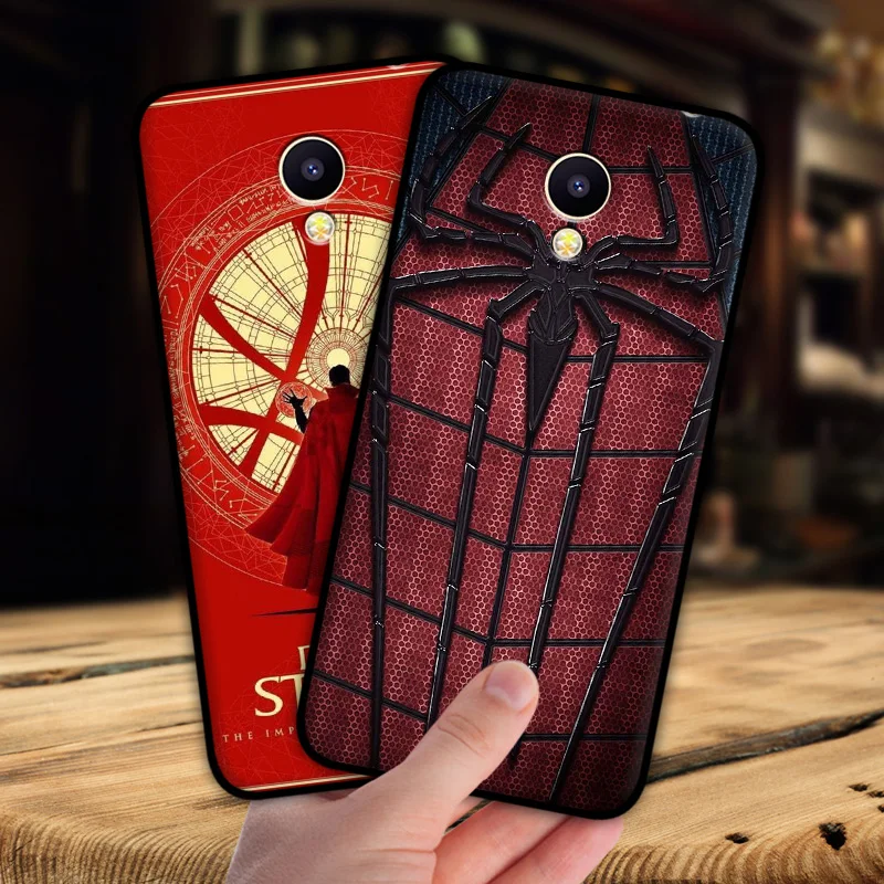 Чехол mosirui для Meizu meilan A5 M5C чехол Marvel hero Deadpool Человек-паук Черная пантера Халк
