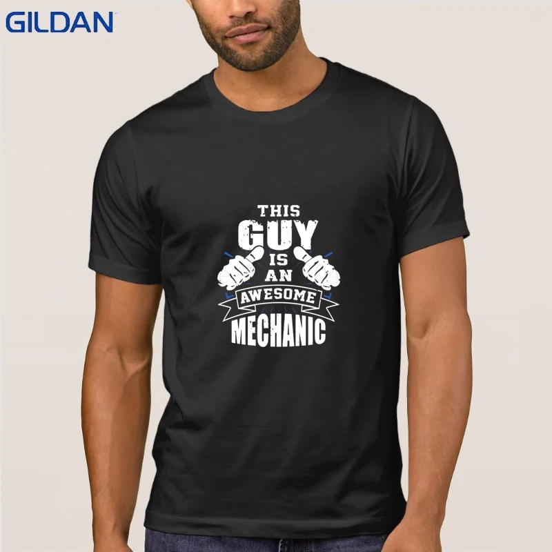 Забавные Повседневное этот парень удивительный механик футболки Homme Camisa