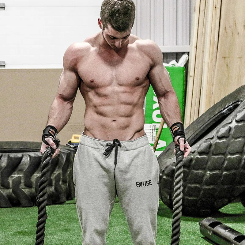

Muscle Aesthetics Brothers Men Spring and Autumn Fitness Pants Elasticity Slim Training Sports Running Guard Pants