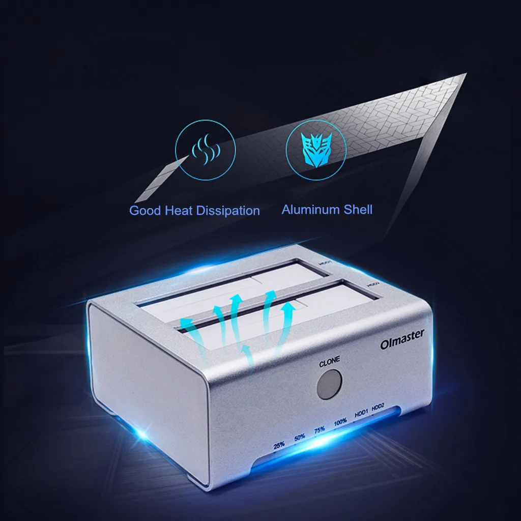  OImaster EB-1051U3 USB3.0 Zu SATA Dual Bay Hard Drive Docking Für 25/35 zoll SATA I/II/ III HDD/SSD