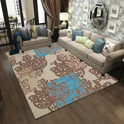 Nordic геометрический узор ковры для гостиной диван, журнальный столик коврик современная спальня прикроватные прямоугольный ковер 3D
