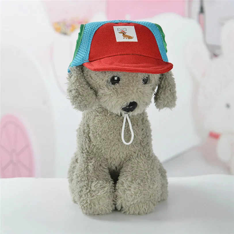 Canvas Small Pets Cap Hat Dog Cat Headband Summer Outdoor Headdress Costumes Hair Band Visor Hat Festival Cat Dog Band 40JA11 (10)