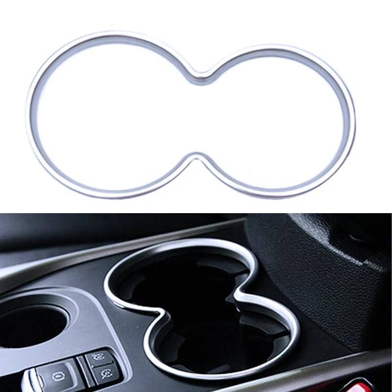 Interior Chrome Water Cup Panel Decorative Cover Moldings For Renault Kadjar M
