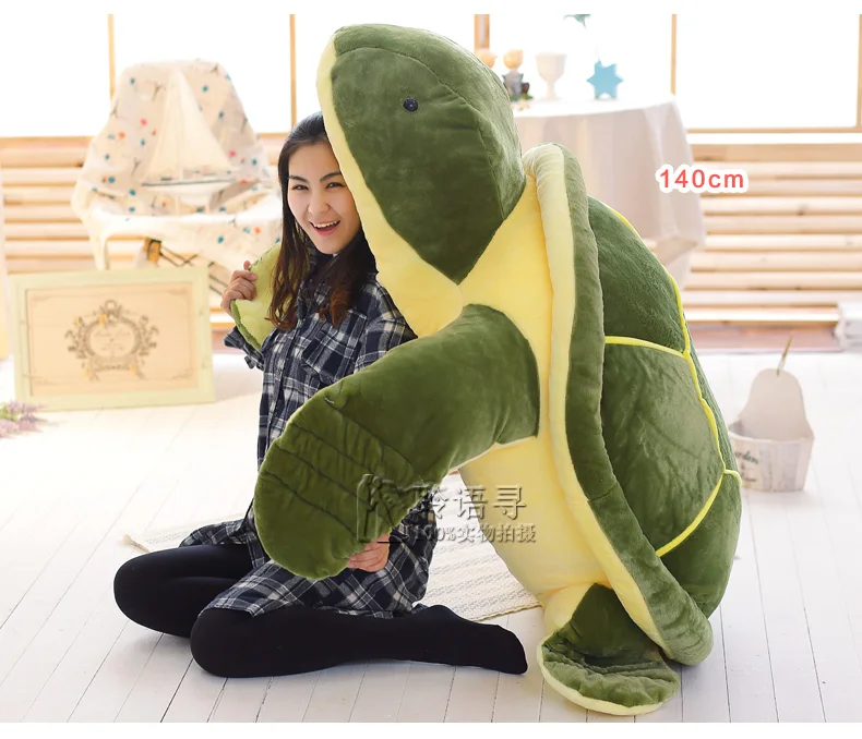 Гигантские плюшевые животные Черепаха кукла большая черепаха плюшевая игрушка подушки для дивана kawaii плюшевый подарок на день рождения