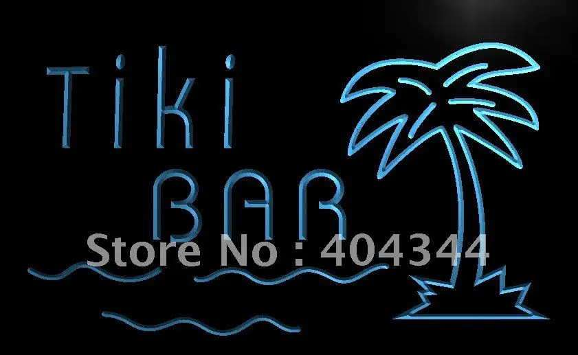 

LB787- Tiki Bar Palm Tree Island Display NEW Light Sign