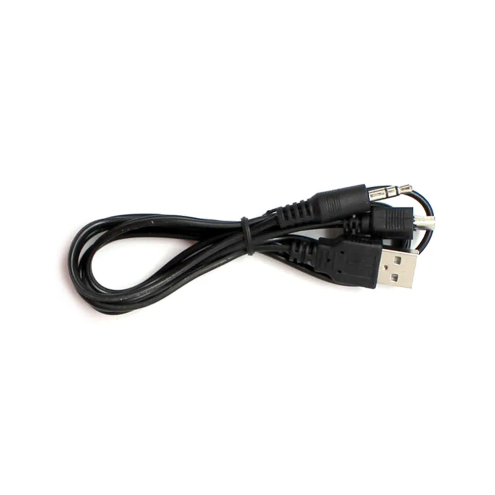 Высокое качество 2 в 1 USB Mini 5 Pin + 3 мм AUX кабель черный и зарядное устройство для