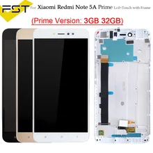 Ensemble écran tactile LCD avec châssis, pour Xiaomi Redmi Note 5A Prime 3 go/32 go=