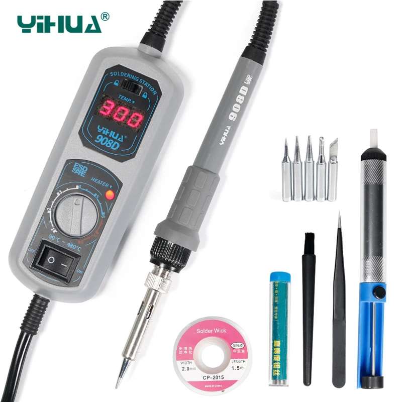 YIHUA Soldering iron 60W Celsius Fahrenheit temperature ajustable