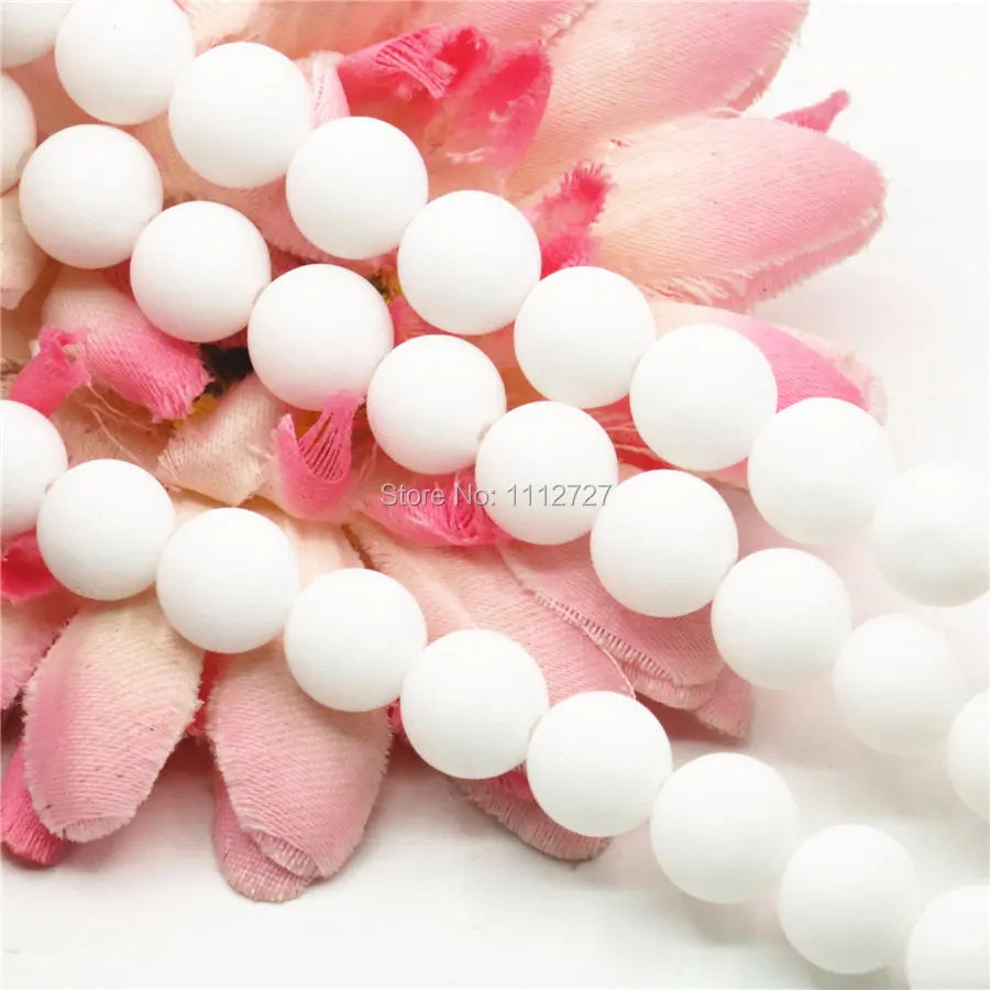 

4 6 10 12mm Accessory Crafts White DIY Beads Women Girls Christmas Gift Jewelry Making Lucky Semi Finished Stones Fitting Female