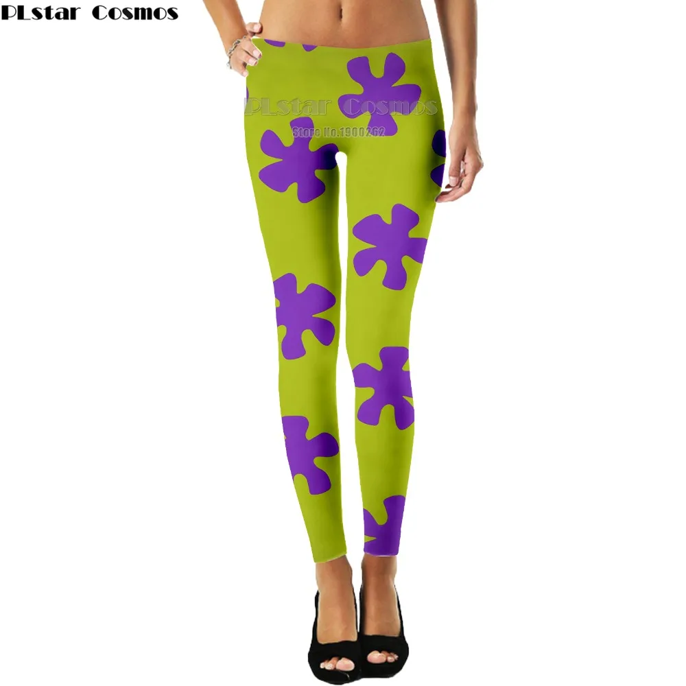 

PLstar Cosmos cartoon style Cute Legging 3d cartoon Patrick Star Trousers For Women 3D Full Print Women New Style drop shipping