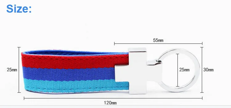 Новейший автомобильный брелок для ключей M \ полоса нейлоновая полоса с внутренним кожаным брелоком металлическая цепочка для ключей для BMW