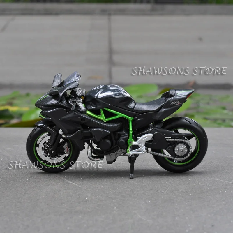 Литые модели игрушек MAISTO 1:18 KAWASAKI NINJA H2 спортивный велосипед миниатюрная копия