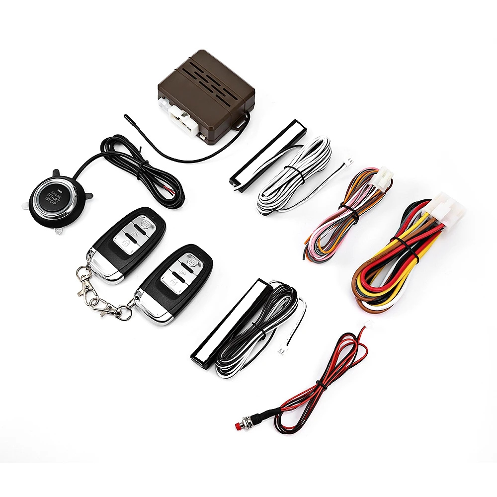 

OllyMurs E 12V Car No Key Entry Remote Control Push Button Start-up Anti-theft System XL-82