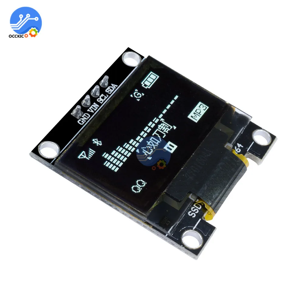 Модуль дисплея 0 96 дюйма IIC серия OLED Screem 128X64 I2C SSD1306 12864 плата с ЖК экраном GND VCC SCL SDA