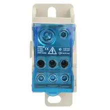 Din-рейка клеммный блок распределительная коробка электрический коннектор для проводов универсальная силовая распределительная коробка UKK-160A