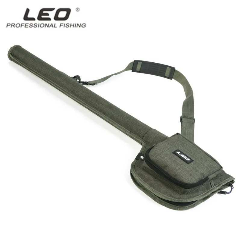 LEO Professional Double Layer Canvas Fishing Bag for Fly Fishing Rod