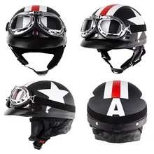 Personalized Skull Motorcycle Helmet Harley Retro Motor bike