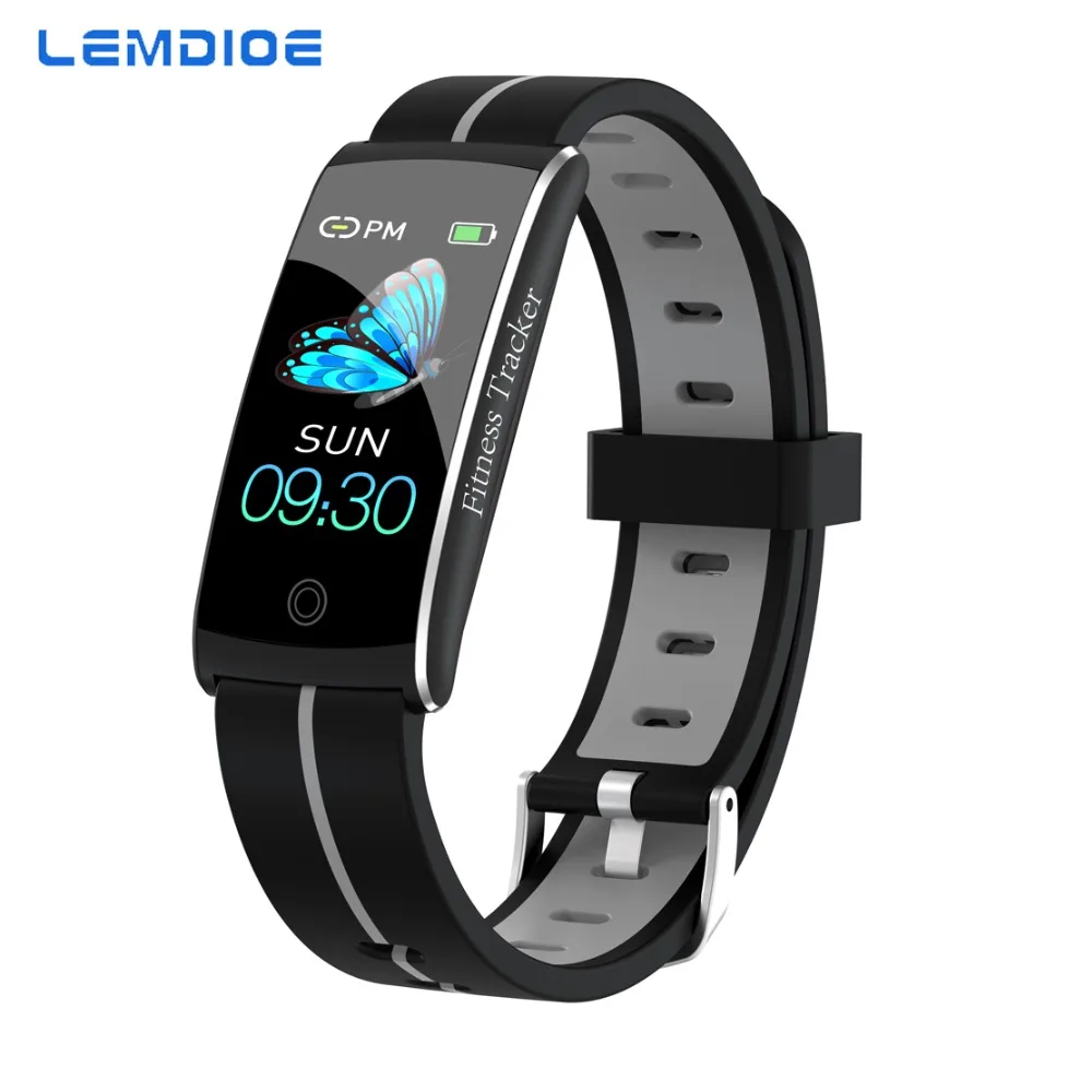 

2019 NEW IP68 Waterproof smart fitness bracelet heart rate blood pressure fitness tracker call message reminder pedometer