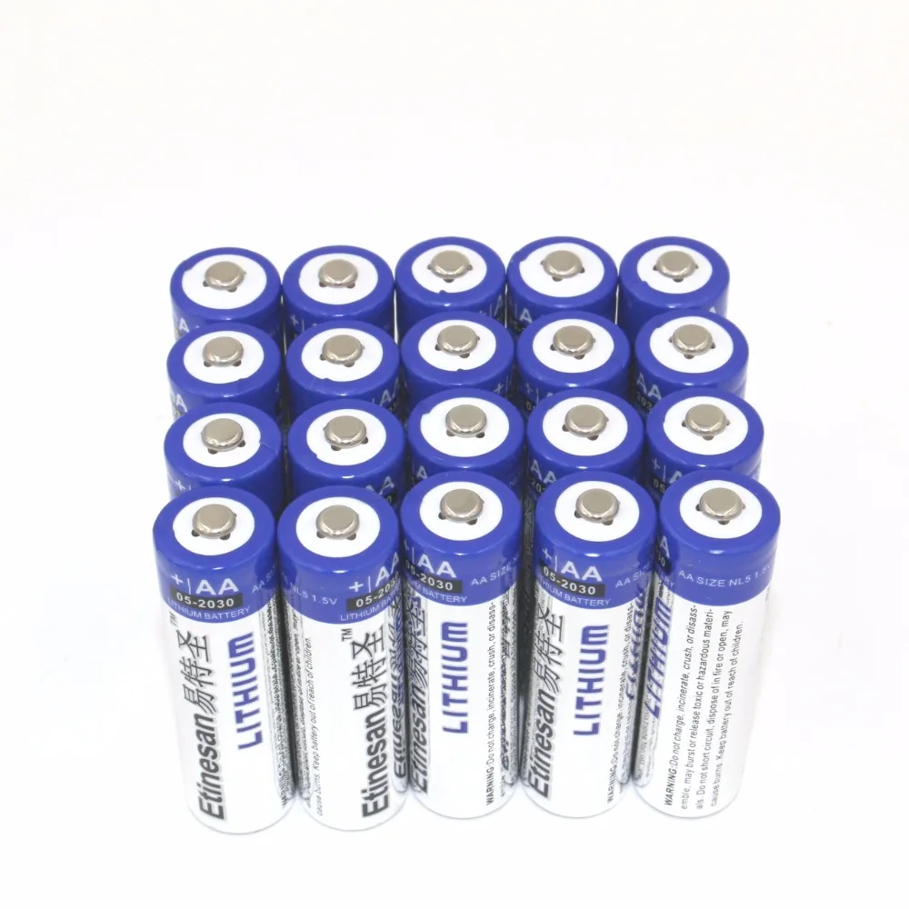 

20pcs/lot Etinesan SUPER Powerful Lithium 1.5V Powerful AA Single use Batteries Good price and quality.15-year shelf life