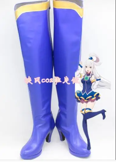 

Cosplay KonoSuba: Gods Blessing on this Wonderful World! Aqua Cosplay Boots High Heel Shoes Custom Made