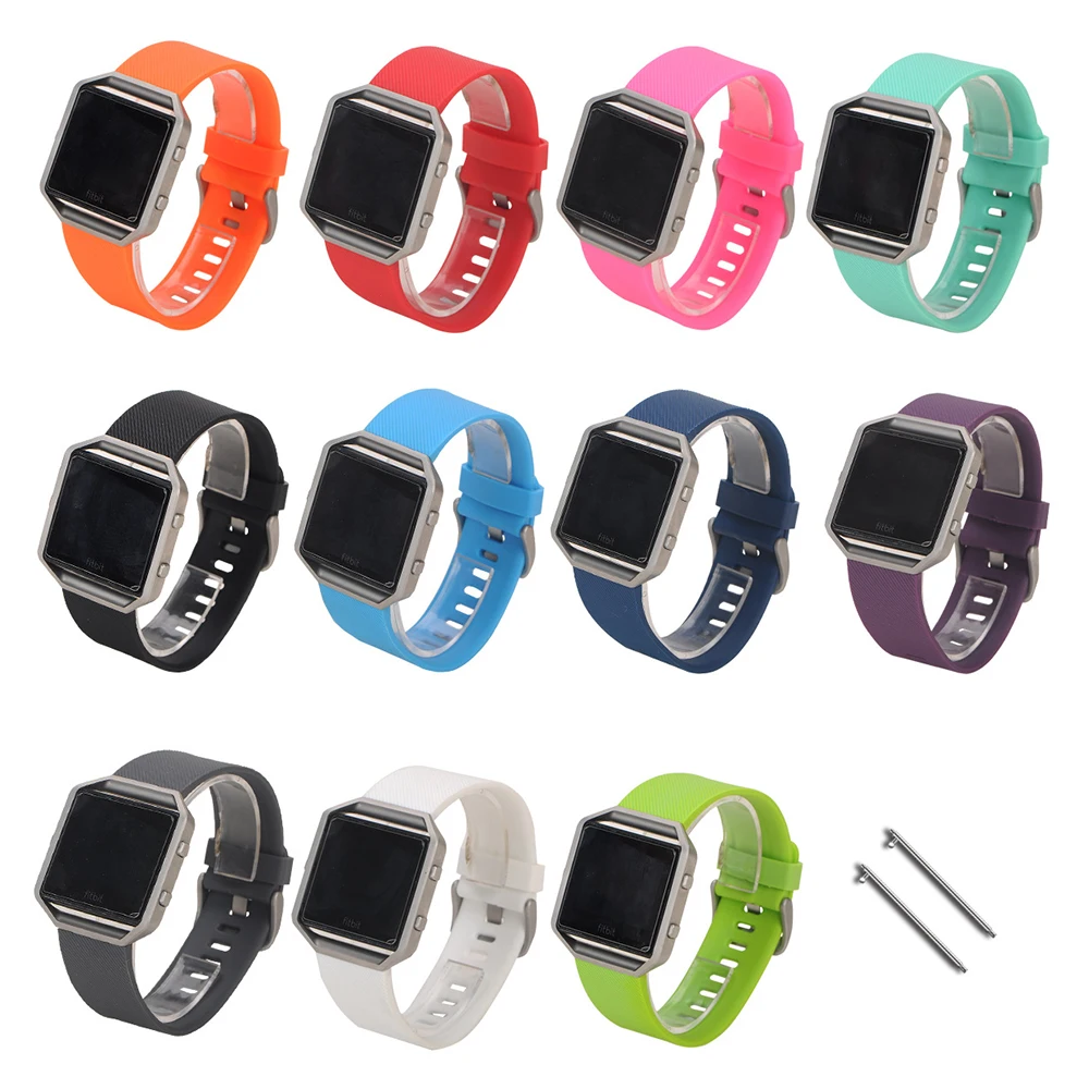 

Essidi Quick Rlease Rubber Watch Band Loop Buckle For Fitbit Blaze Wristband Strap Replacement For Fitbit Blaze