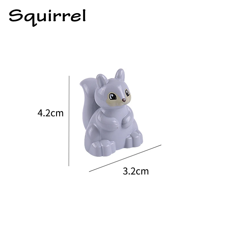 Big Size Whales Animals Zoo Sheep Monkey Dog Beer Rabbit Bird Building Blocks Toys for Children Compatible Big Size Toys Figures 20